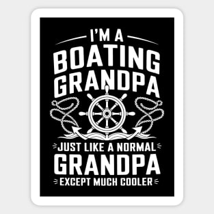 Boating Grandpa Sticker